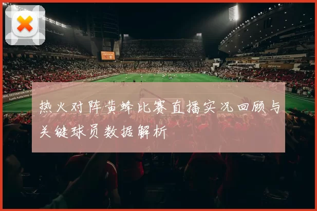 热火对阵黄蜂比赛直播实况回顾与关键球员数据解析